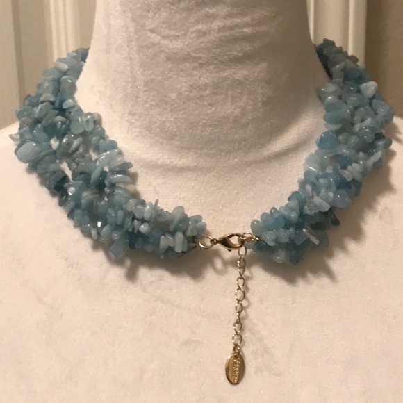 Stauer aquamarine necklace